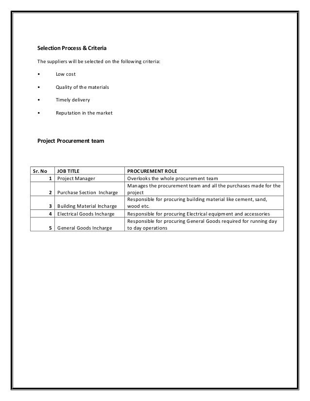 House building project report House building project report